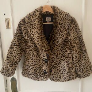 Vintage Forever 21 faux fur jacket